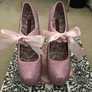 Bordello Pink Bling High Heels size 7